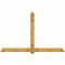 Ekena Millwork Eugene Rough Sawn Timber Gable Bracket, Western Red Cedar, 108"W x 68"H x 6"D x 6"F, 15/12 Pitch GBW108X68X0606EUG00RWR - alternate 1